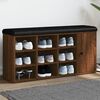 vidaXL Schoenenbank 102x32x50 cm bewerkt hout bruin eikenkleur