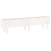 vidaXL Plantenbak verhoogd 160x30x38 cm massief grenenhout wit