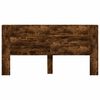 vidaXL Hoofdbord Gerookt eiken 200 x 16,5 x 103,5 cm Bewerkt hout
