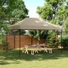 vidaXL Partytent Taupe 279 x 410 x 315 cm Oxford Stof
