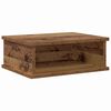 vidaXL Nachtkastje 2 pcs Oudhout 40 x 31 x 15 cm Bewerkt hout