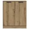 vidaXL Dressoirs 3 st 60x30x70 cm bewerkt hout artisanaal eikenkleurig