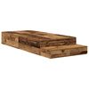vidaXL Opbergbedframe met lade met opslag Oud Hout 90 cm Bewerkt hout
