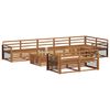 vidaXL Buiten bankenset 9 pcs Naturel
