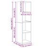 vidaXL Tv-meubelset Oud Hout 37 x 37 x 142,5 cm Bewerkt hout