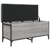 vidaXL Opbergbankje 102x42x45 cm bewerkt hout grijs sonoma eikenkleur