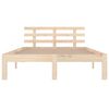 vidaXL Bedframe massief hout 120x190 cm