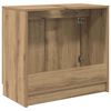vidaXL Badkamer Kast Artisan Eiken 64,5 x 33,5 x 59 cm Bewerkt hout
