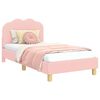 vidaXL Bedframe voor kinderen met hoofdbord Roze 80 x 160 cm