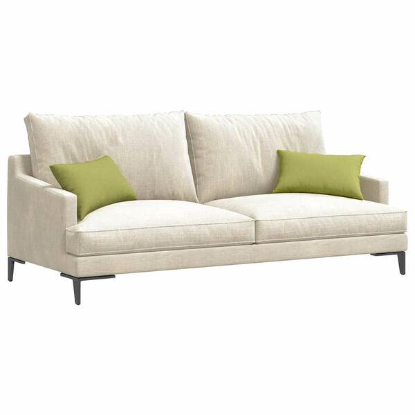 vidaXL Sofa Kussens 2 pcs Lichtgroen 50 x 30 cm Stof
