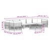 vidaXL 8-delige Loungeset met kussens poly rattan antracietkleurig