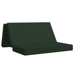 vidaXL Vouwbare Bankbed 160 x 67 x 45 cm Donkergroen
