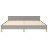 vidaXL Bedframe zonder matras stof lichtgrijs 160x200 cm