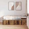 vidaXL Bedframe met lade met opslag Oud Hout 100 x 200 cm Bewerkt hout