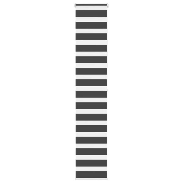 vidaXL Zebra rolgordijn 45x200 cm stofbreedte 40,9 cm zwart