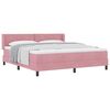 vidaXL Boxspringbed met hoofdeinde Roze 200 x 180 cm Fluweel