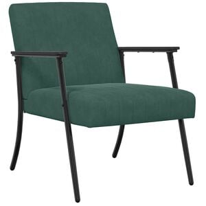 vidaXL Fauteuil Donkergroen 59 x 75 x 78 cm Fluweel