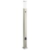 vidaXL Bolderarmatuur met sensor en stopcontact 110 cm roestvrij staal IP44