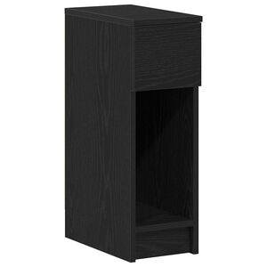 vidaXL Nachtkastje met lade 20x36x60 cm zwart eikenkleurig