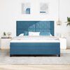 vidaXL Boxspringbed met matras Donkerblauw 180 x 200 cm Stof