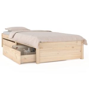 vidaXL Bedframe met lades 90x190 cm