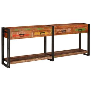 vidaXL Wandtafels 2 st Multikleur 200 x 33 x 75 cm