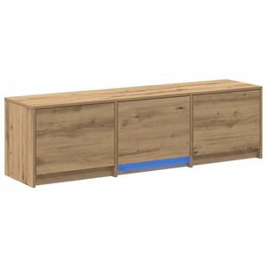 vidaXL TV-kast met LED 140 x 34 x 40 cm Ambachtelijk eiken