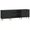vidaXL TV-kast 150 x 31 x 50 cm Zwart Bewerkt hout