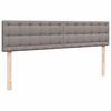 vidaXL Ottoman bed met matras 180x200cm stof taupe