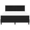 vidaXL Boxspringbed met matras Zwart 140 x 190 cm Kunstleer