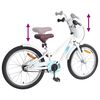 vidaXL Kinderfiets 18 Inch voor 5-7 jaar Wit