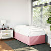 vidaXL Bedframe fluweel roze 80x200 cm