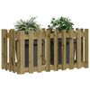 vidaXL Plantenbak verhoogd hekontwerp 100x50x70 cm ge&iuml;mpregneerd hout