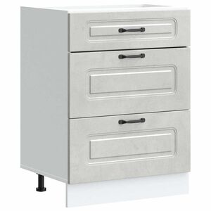 vidaXL Onderkast Kalmar bewerkt hout betongrijs