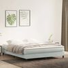 vidaXL Bed boxspring zonder matras 180x220 cm fluweel lichtgrijs