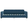 vidaXL Slaapbank met matras 100x200 cm fluweel blauw