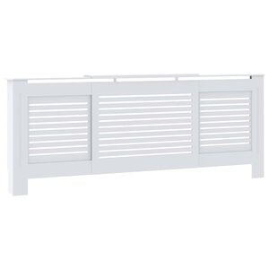 vidaXL Radiatorombouw 205 cm MDF wit