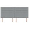 vidaXL Hoofdbord Lichtgrijs 200 cm Stof