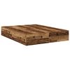 vidaXL Opbergbedframe met opslag Oud Hout 135 x 190 cm Bewerkt hout