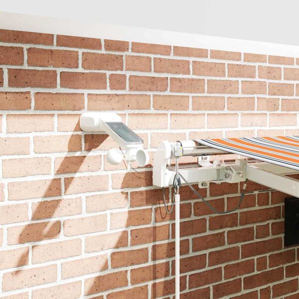 vidaXL Inklapbaar Zonnescherm Multikleur 450 &times; 300 cm