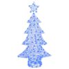vidaXL Kerstboom met 160 LED Blauw 150 cm Acryl