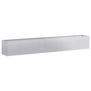 vidaXL Plantenbak 280x40x40 cm gegalvaniseerd staal