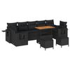vidaXL Tuin Sofa Set 10 st Zwart poly rattan