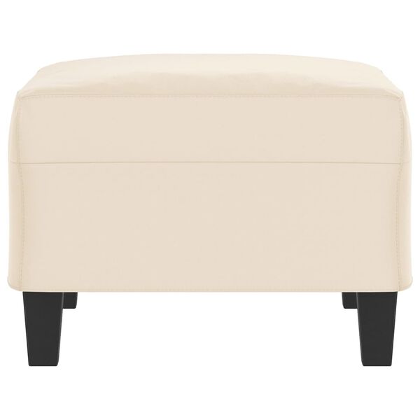 vidaXL Voetenbank 70x55x41 cm microvezelstof beige