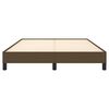 vidaXL Bedframe zonder matras stof donkerbruin 140x190 cm