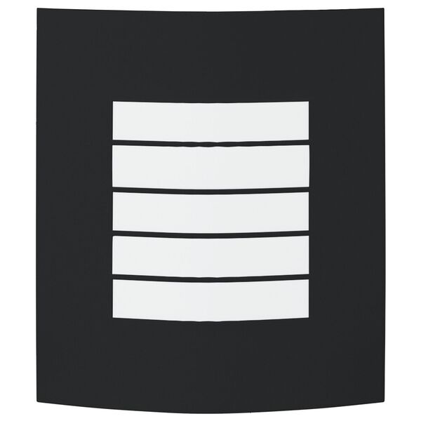 vidaXL Buitenwandlampen 2 pcs Zwart 23.5 x 10.5 x 26 cm