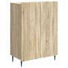 vidaXL Dressoir Sonoma Eiken 66 x 34,5 x 92 cm Bewerkt hout