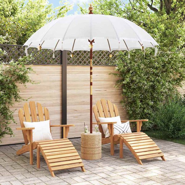 vidaXL Balinese Parasol Cr&egrave;me 215 x 215 x 260 cm