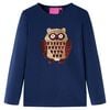 vidaXL Kindershirt met lange mouwen 92 marineblauw