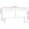 vidaXL LED Hoofdbord Wit 144 cm Nep Leer